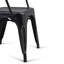 Ensemble repas industriel rustique 7 pièces avec table en bois de manguier massif et 6 chaises rembourrées Larkin