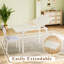 Table de salle à manger pliable avec plateau en bois extensible-998120867-979437211-979437213