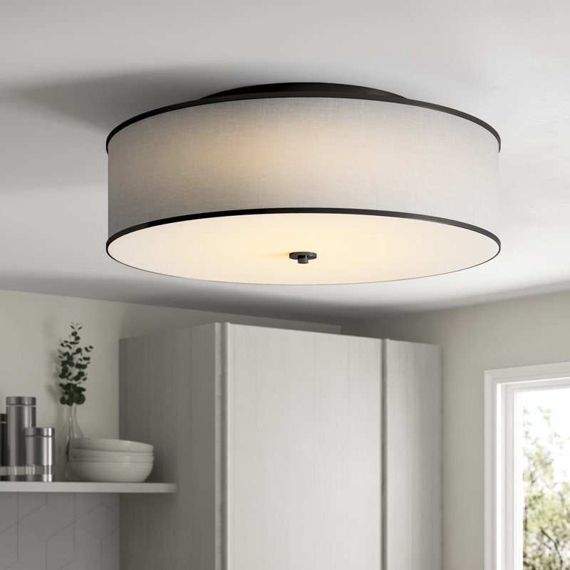 Plafonnier semi-encastré à 5 lumières 30,25 Deeann, Bronze huilé