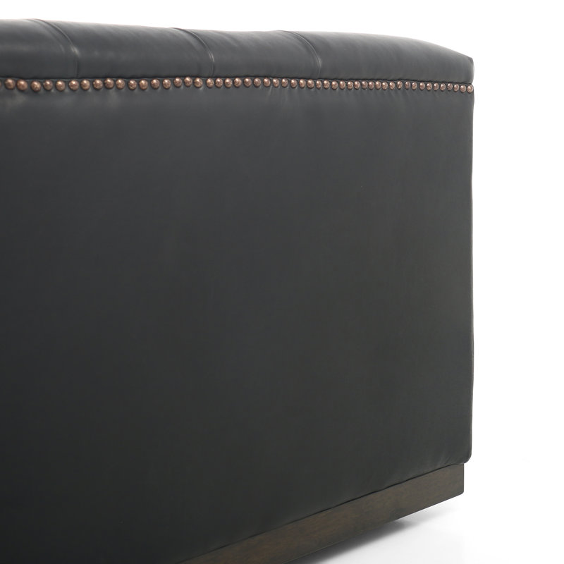 Maxx Sofa, Heirloom Black Genuine Leather