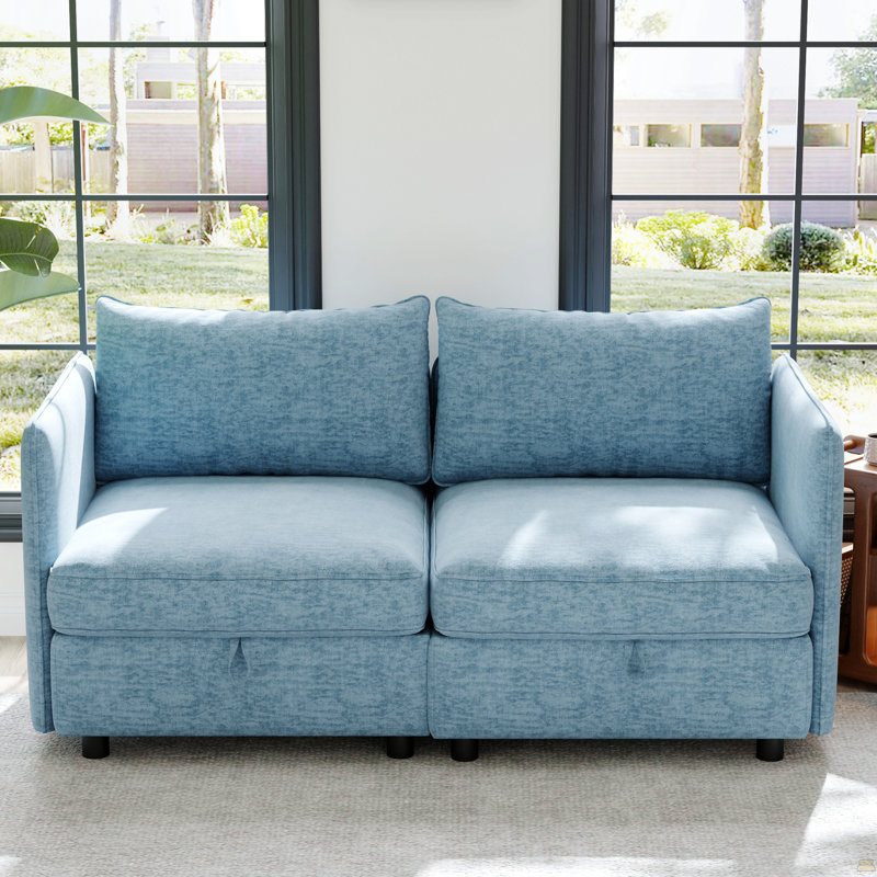 Paire d'accoudoirs latéraux pour canapé modulaire