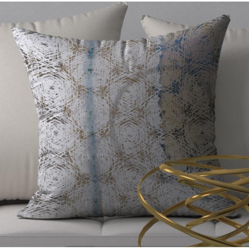 Rewarding Smashing Modern Contemporary Decorative Throw Pillow, 18" H x 18" W