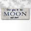 Lune et dos - reproduction sur toile tendue-552875724
