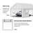13 Ft. W X 20 Ft. D Heavy Duty Carport Canopy Portable Garage Storage Canopycar Tent With Roll-Up Windows And Removable Sidewalls-115246678