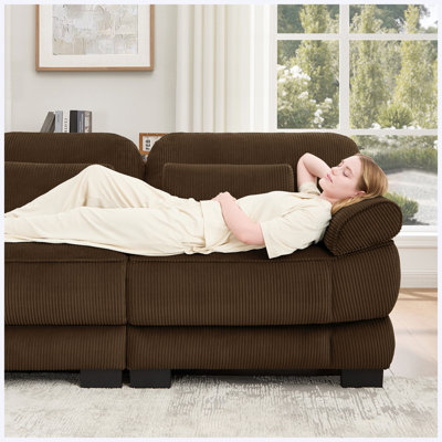 Sofa Couch Corduroy for Living Room