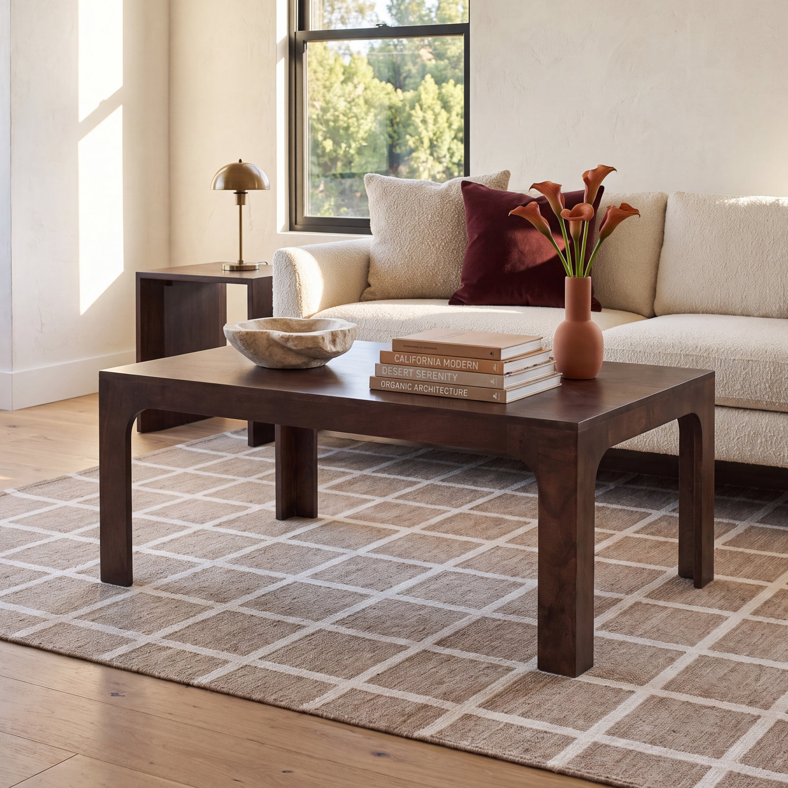 Brin Solid Wood Single Coffee Table