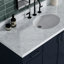ARIEL Kelly 55 Single Sink Bathroom Vanity with Italian Carrara Marble Top-1470339692