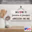 Plaque murale en bois Welcome to Grandma