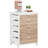5-Drawer Wood File Cabinet