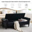 Banc de rangement rembourré en similicuir-526122573