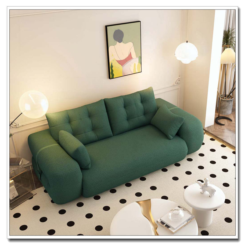 Canapé-lit Teddy, Vert