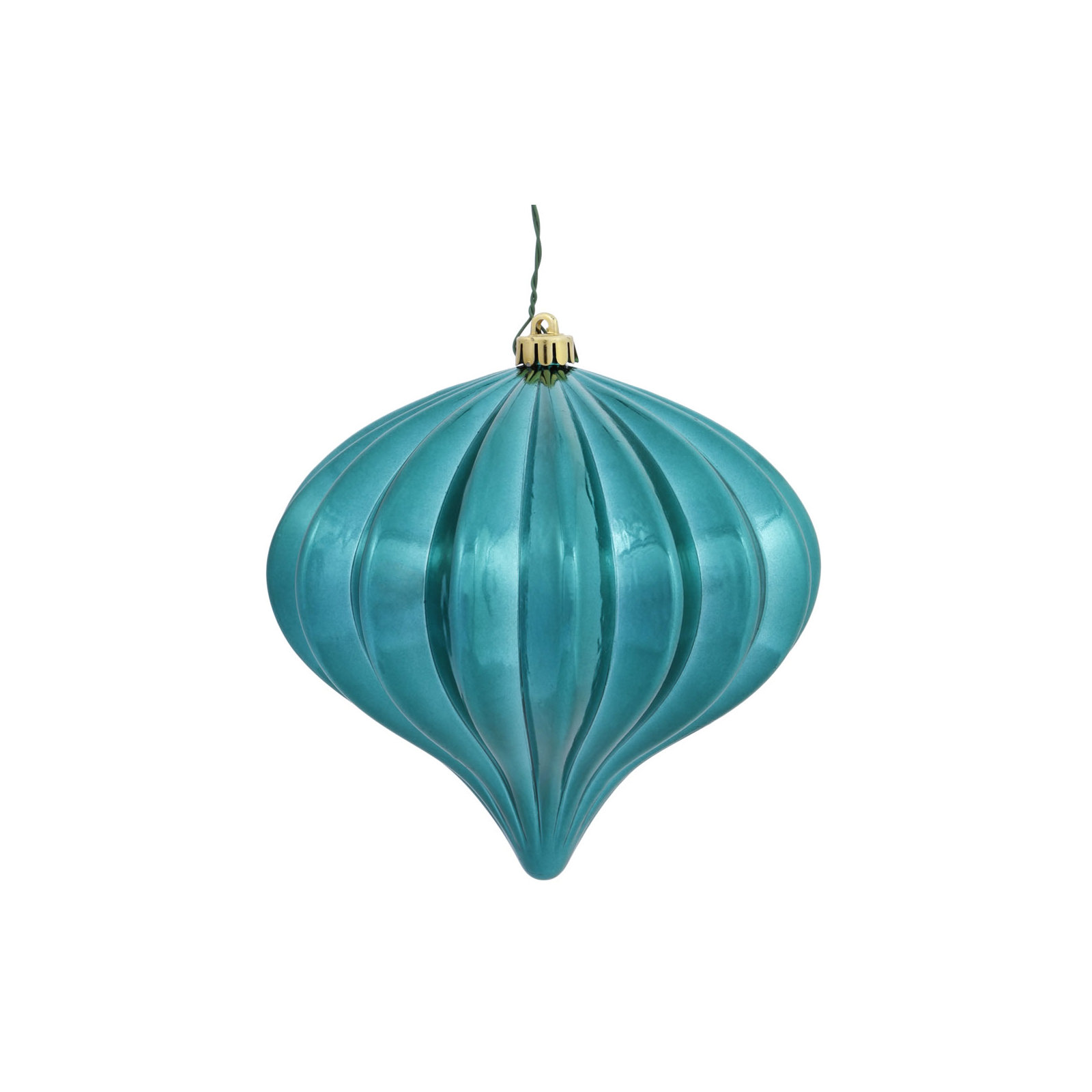 5.7" Onion Christmas Ornament UV, Teal
