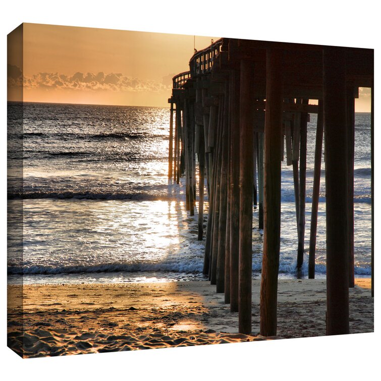 ArtWall Fishing Pier On Canvas by Steven Ainsworth Print & Reviews
