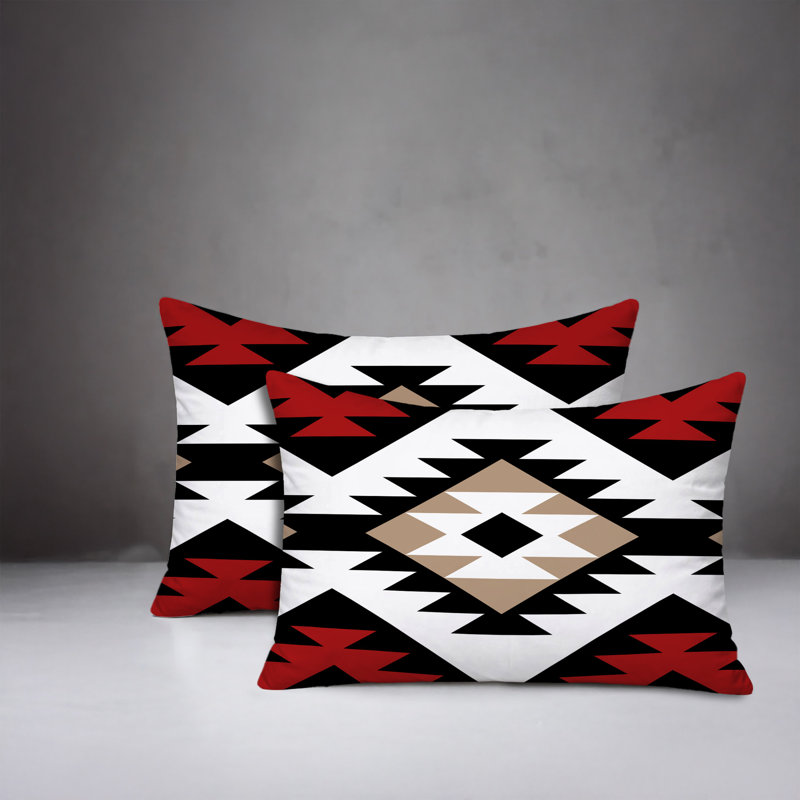Coussin intérieur / extérieur Seka, 25 x 18, Rouge