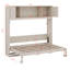 Lit escamotable double avec armoires de rangement