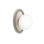 Double Dummy Ice White Knob with Oval Rose