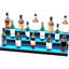 Étagère de bar en acrylique à 3 niveaux avec éclairage DEL de 40 pouces, télécommande RF, 7 couleurs statiques, modes musicaux, minuterie de 1 à 4 heures, 30 bouteilles, surface translucide éclairée, compatible avec les bouteilles d'alcool et dotée de 22 couleurs dynamiques et d'un affichage.