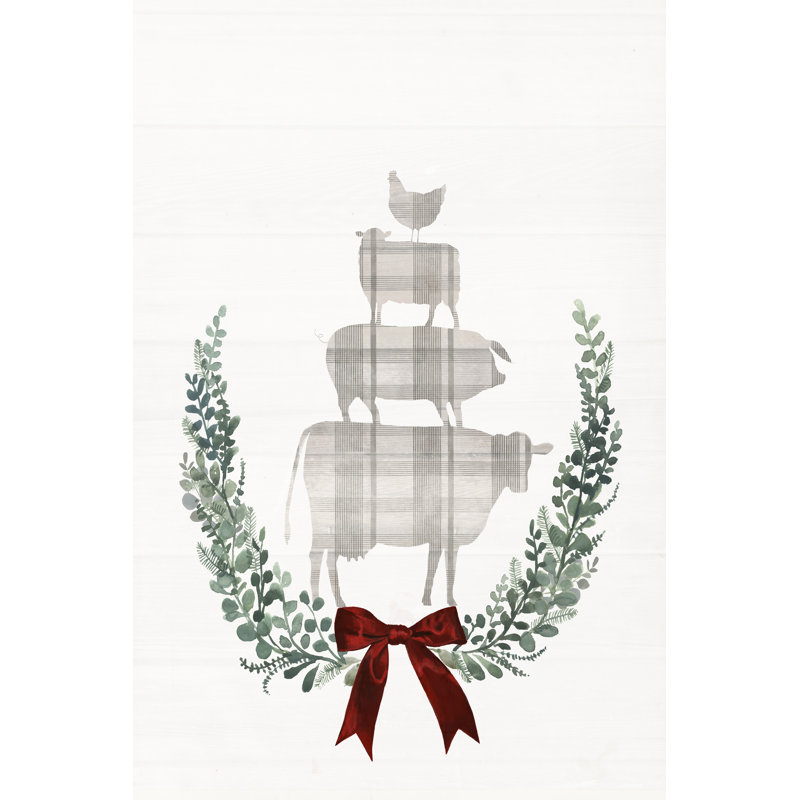 Yuletide Animals I by Victoria Borges - Wrapped Canvas Print, 91cm H x 61cm W
