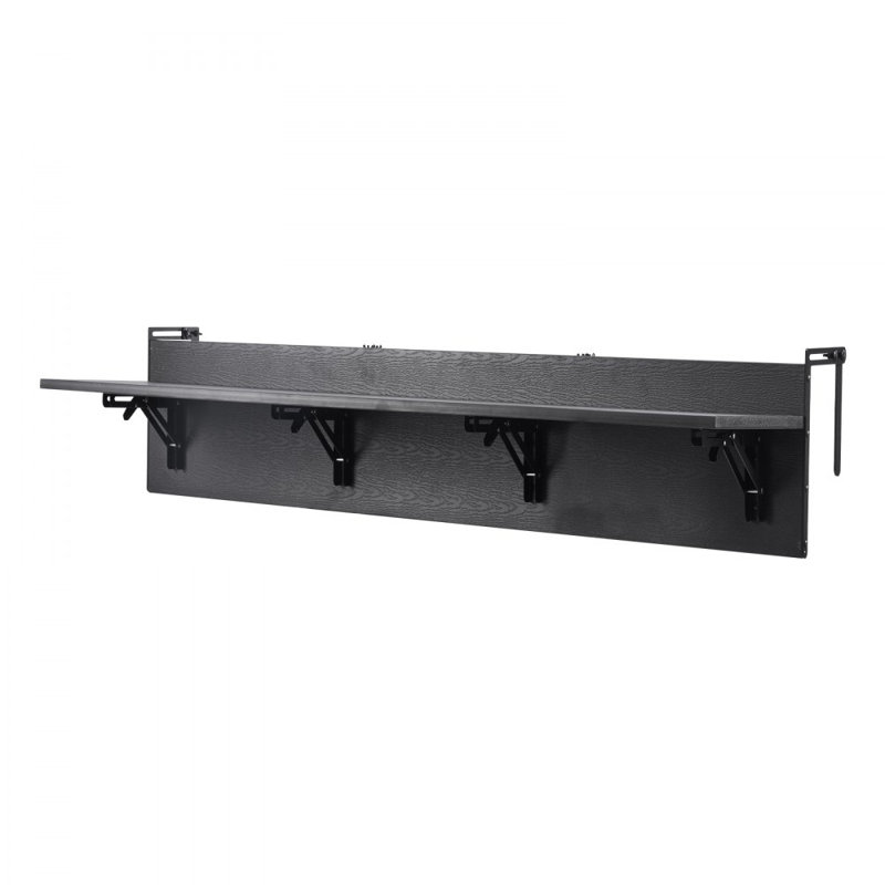 Balcony Hanging Table Outdoor Patio Railing Bar Table Foldable, 9.45" H x 59" L x 17.72" W