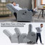 Fauteuil inclinable électrique à moteur unique - Massage 8 points, chauffage lombaire, USB, porte-gobelets, 350 lb-236492069