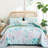 3-Piece Floral Quilt Set Soft Cozy Microfiber Lightweight All-Season Bedspread Coverlet-123215398-123215397