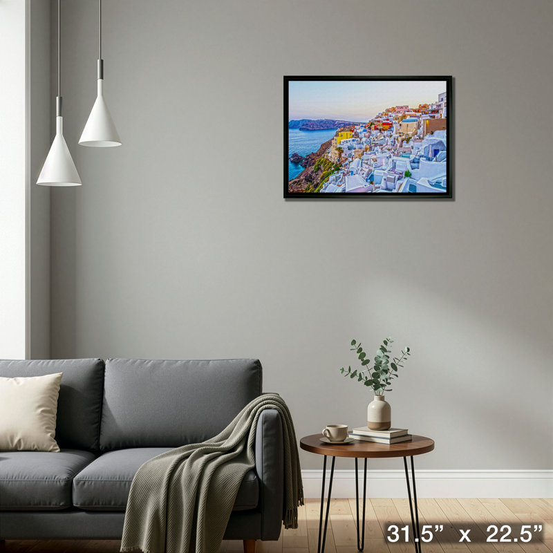 Santorini 20 x 29, toile encadrée