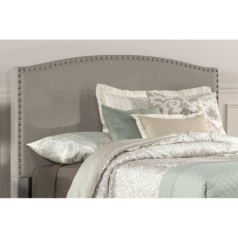 Tête de lit tapissier Delanie, Grand, Gris