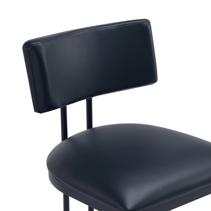 Tabouret de bar Juno, Noir, Tabouret de bar (siège d'une hauteur de 30 po)