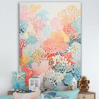 Coral Reef Barrier Expression - Coastal Coral Under Water Wall Decor