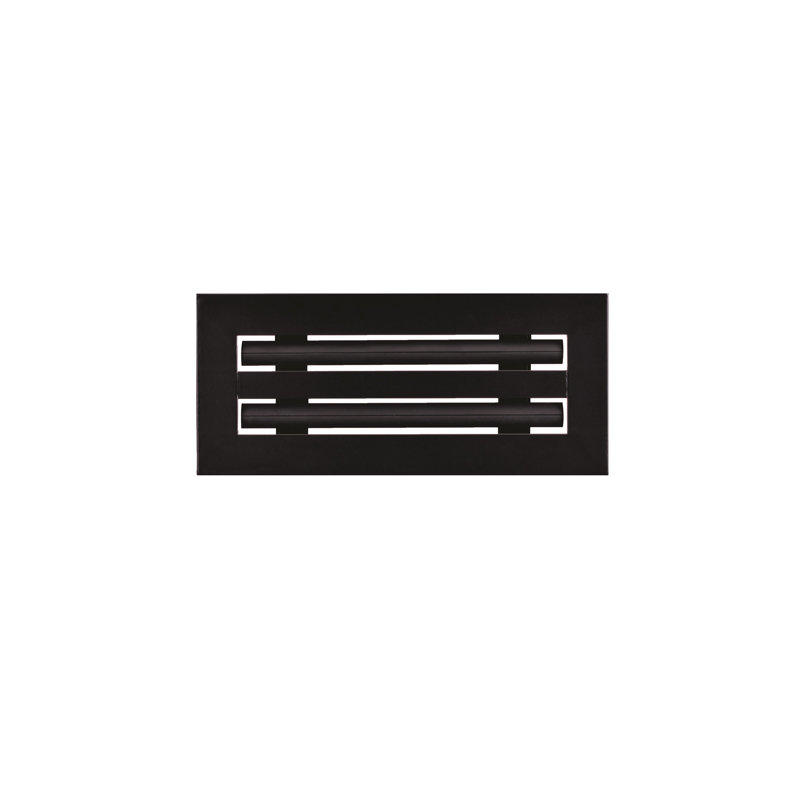 Diffuseur à fente linéaire Flo Matrix 10 x 4 noir mat, 15,5 po x 4 po