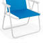Chaise de plage inclinable à position unique, combinant pliage, capacité de 120 kg et structure en acier