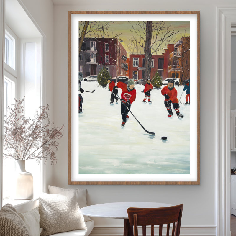 Jeunes joueurs de hockey - chambre à coucher décorée