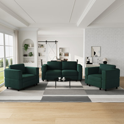 Upholstered Storage Modular Sectional Sofa Sets Living Room Set
