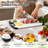 Plastic Cutting Boards Set of 3,BPA Free,Dishwasher Safe (White)