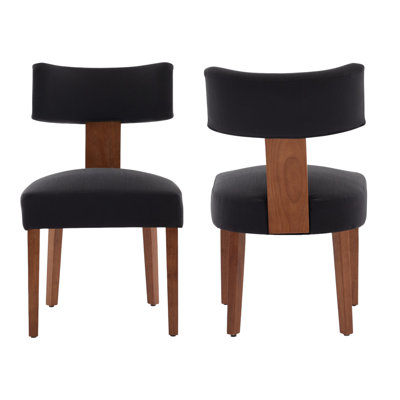 Upholstered Solid Wood Dining Chair Side Chair