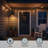 Gooseneck Barn Light With Gfci Outlet, Outdoor E26 Base Dusk To Dawn Floodlight, Black