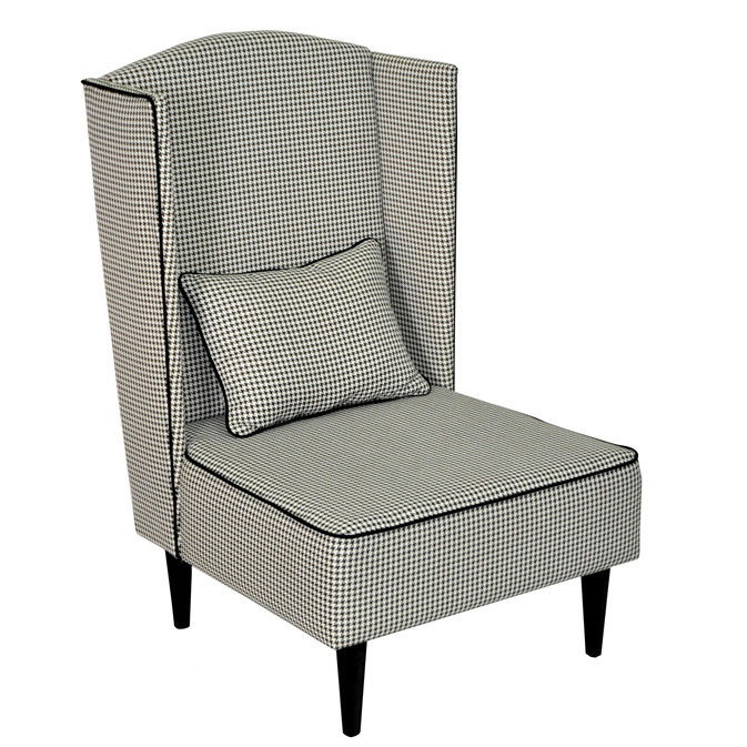 Pastel Upholstered Wingback Chair