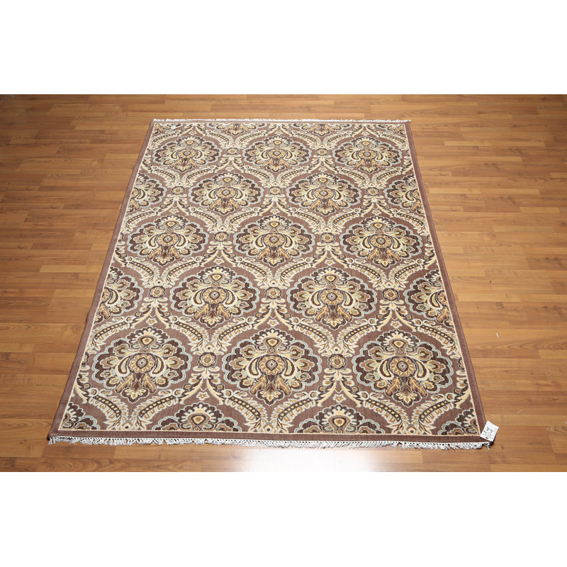 Tapis brun/beige laine Ratner