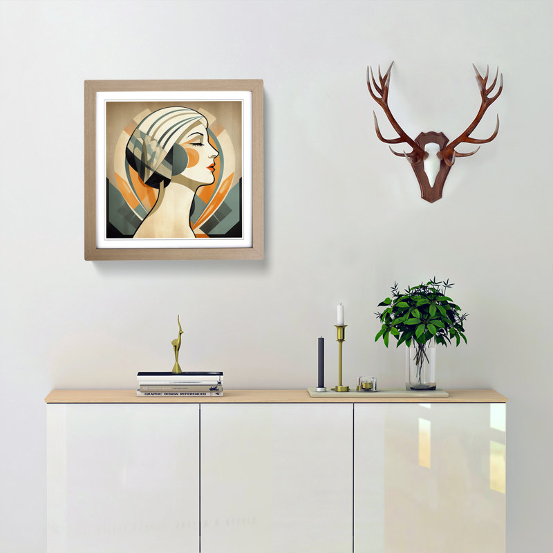 Single Picture Frame Print on Wood, Oak