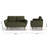 Carolos 58" Round Arms Loveseat-1562670702