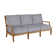 Haley Teak Outdoor Lattice Back Sofa