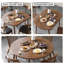 Table de salle à manger ronde brune pour salle à manger / cuisine-428504153