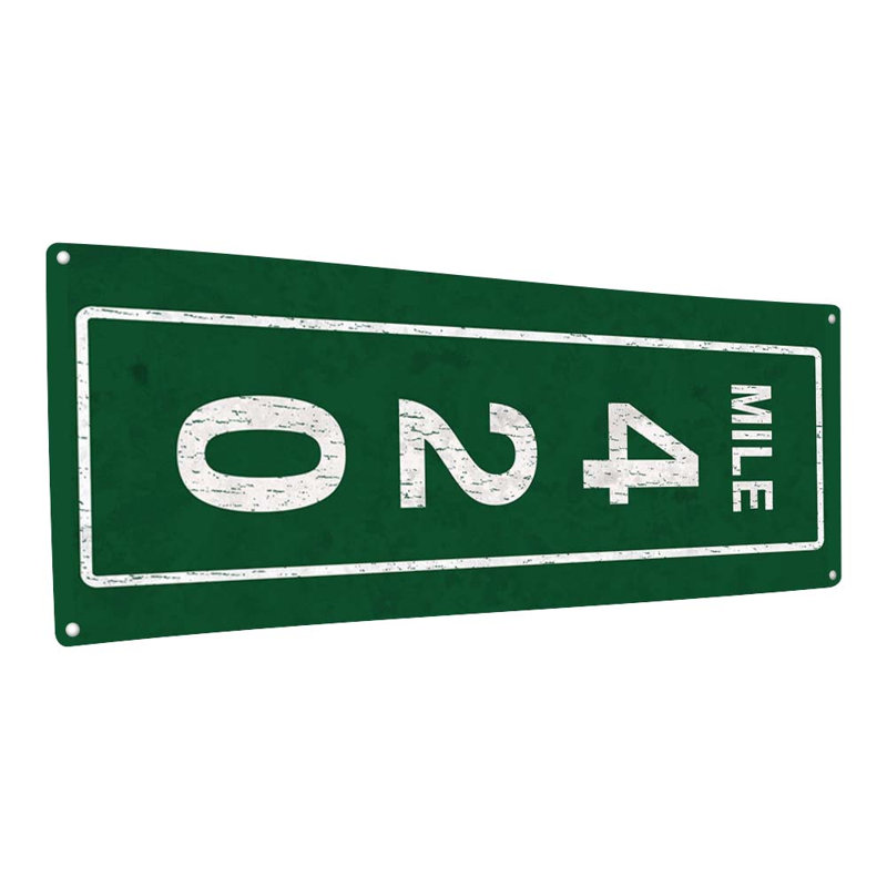 Mile 420 Metal Sign