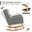 Wasilewski  Rocking Chair For Living Room with Solid Wood Leg-222954976