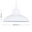 12cm H Metal Bowl Pendant Shade ( Clip On )-559365173