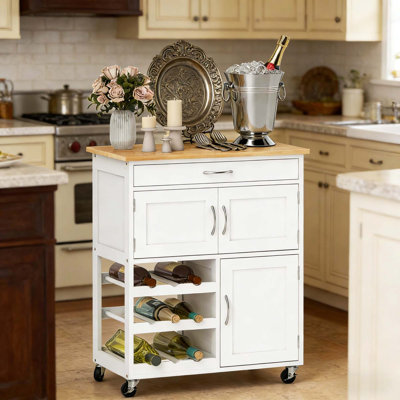 Chariot de cuisine portable, îlot de cuisine mobile, îlot de cuisine avec rangement
