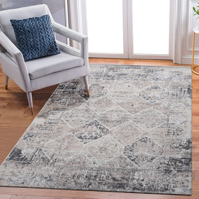 5X7 Traditional Area Rug, Rectangle 5'3" x 7'6"