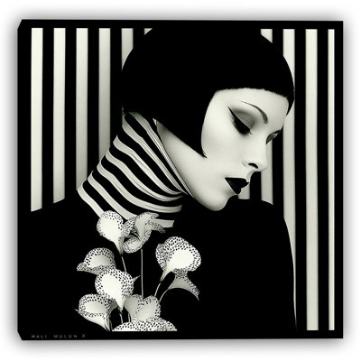 Art mural sur toile Monogram Elegance