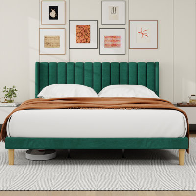Sutter Upholstered Wingback Bed