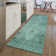 Premium Machine Washable Kiyondrea Teal Rug